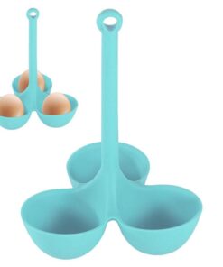 Alternative view of Silicone Egg Cup 3-Hole Steamer Tray