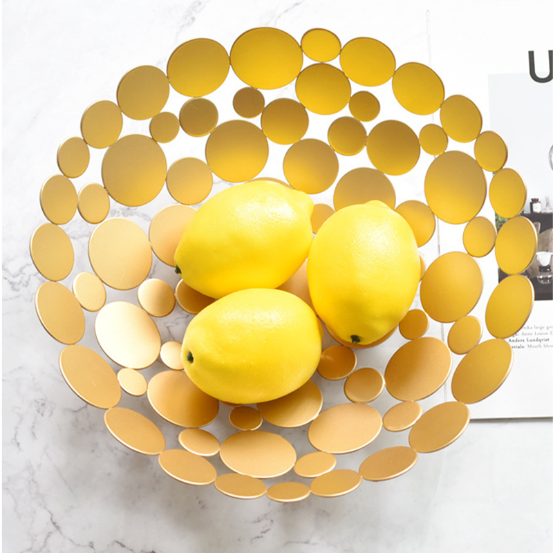 Simple Modern Metal Fruit Basket Creative Vegetable Tray - Image 2