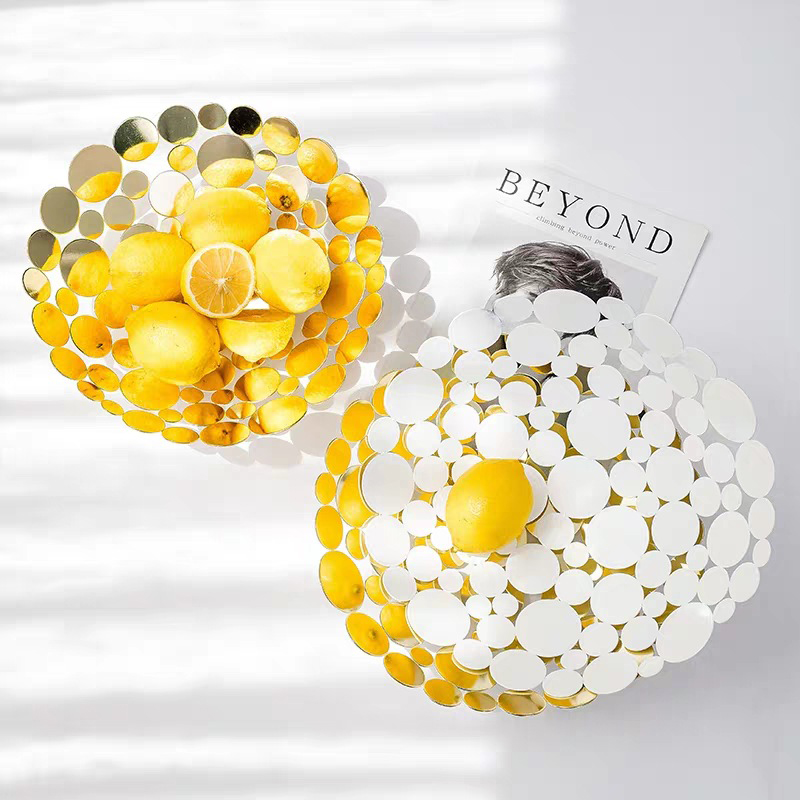 Simple Modern Metal Fruit Basket Creative Vegetable Tray - Image 3