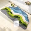 Plush Irregular Shaped Soft Absorbent Floor Mat