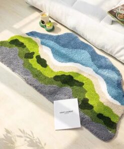 Plush Irregular Shaped Soft Absorbent Floor Mat