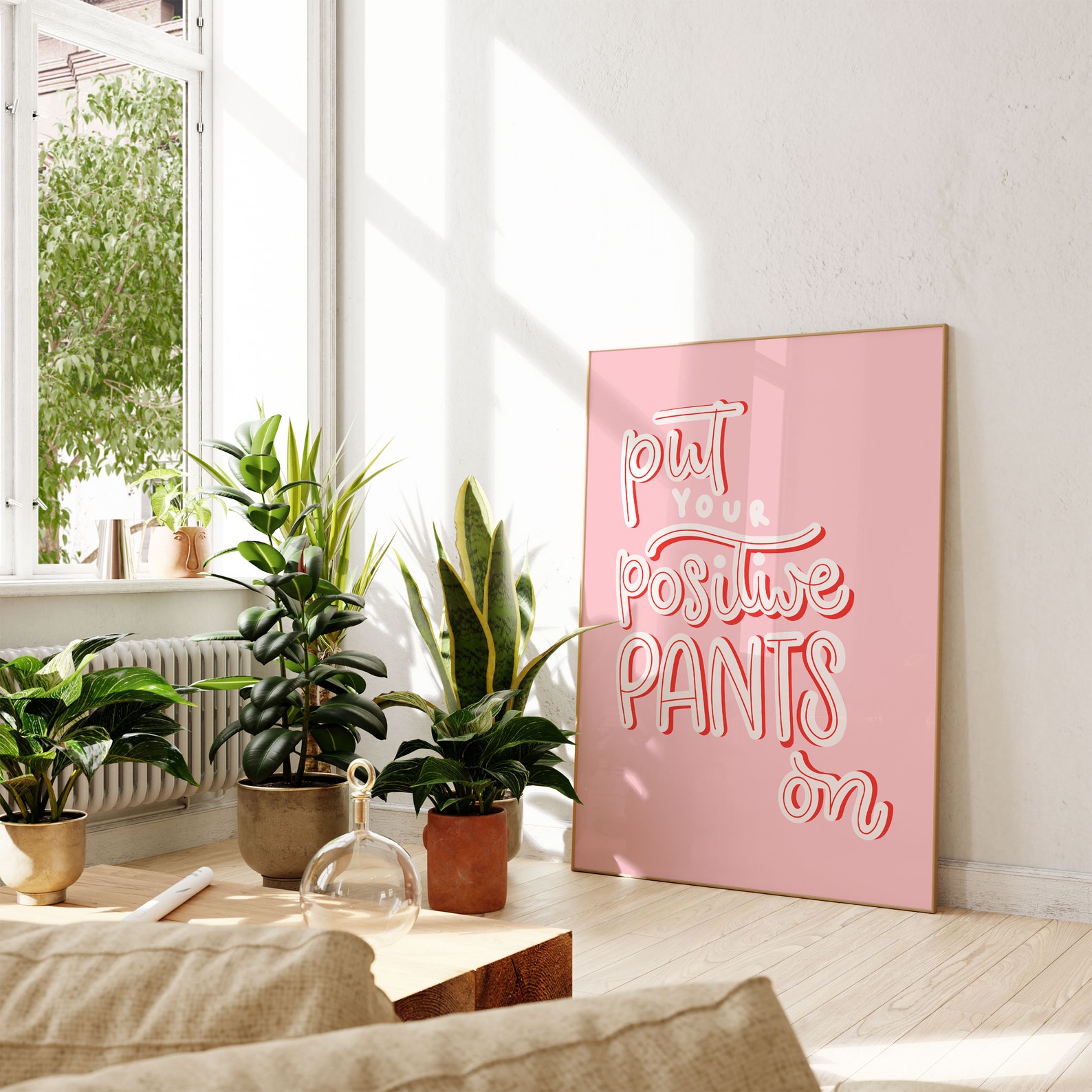 Pink Positive Quote Print Design | Wall Art | Home Decor - Image 3