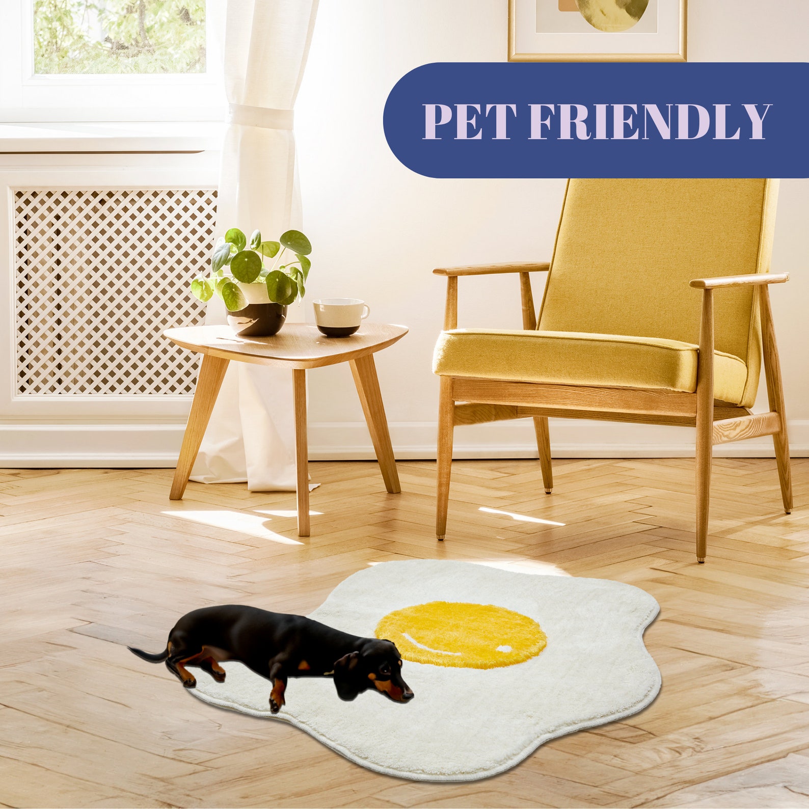 Hand Tufted Egg Rug Fluffy Rug for Bedroom Handmade Tufted Rug Unique Area Rugs for Living Room Modern Washable Rug Nursery Soft Carpet - Image 2