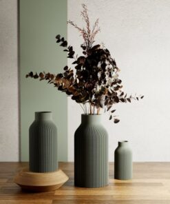 Green Vase Sleek Design Original and Striking Decor