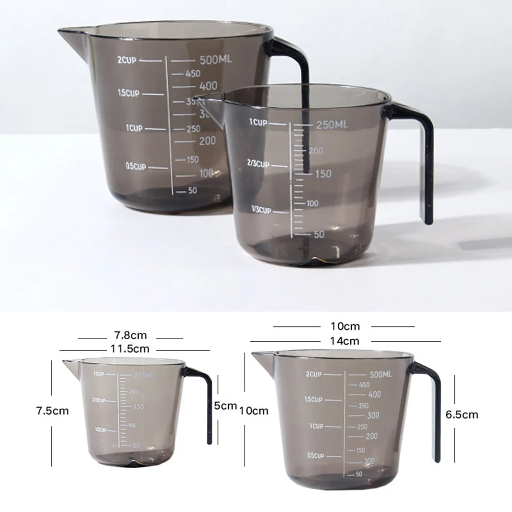 1Pcs Plastic Measuring Cup 250ml Transparent Portable Spout Kitchen Scale Accurate Markings Baking Home Restaurant Hotel - Image 4