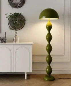 Nordic retro mushroom floor lamp creative LED lamp living room bedroom bedside table hotel room decoration color desk lamp