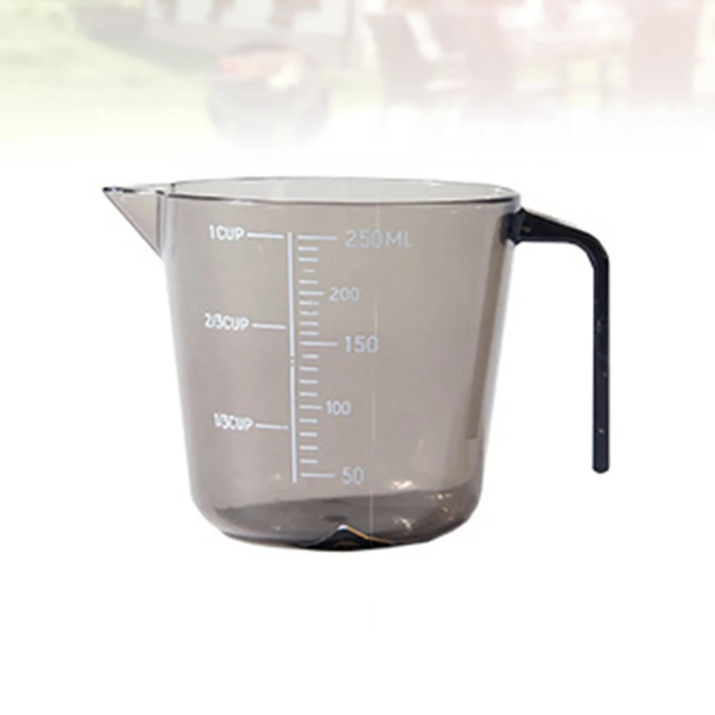 1Pcs Plastic Measuring Cup 250ml Transparent Portable Spout Kitchen Scale Accurate Markings Baking Home Restaurant Hotel - Image 2