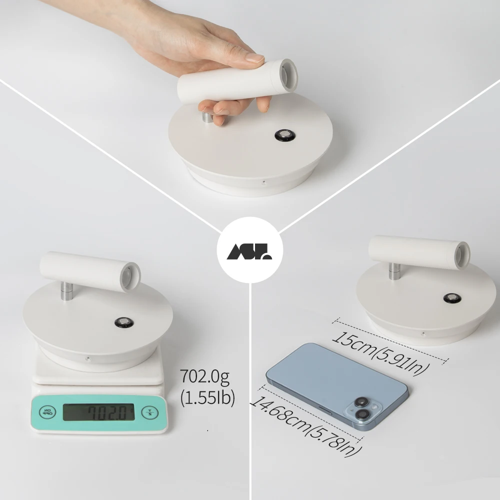 Aisilan LED Dimmable Wall Lamp Touch Switch US base Rotatable Wall Backlight Bedside Study reading - Image 2