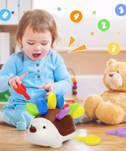 Alternative view of Hedgehog Montessori Educational Toy Fine Motor Toys for Toddlers Learning Counting & Training Develop Concentration Sensory Gift