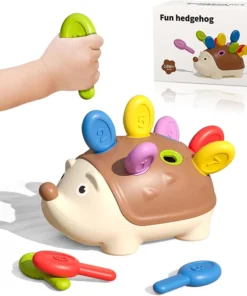 Hedgehog Montessori Educational Toy Fine Motor Toys for Toddlers Learning Counting & Training Develop Concentration Sensory Gift